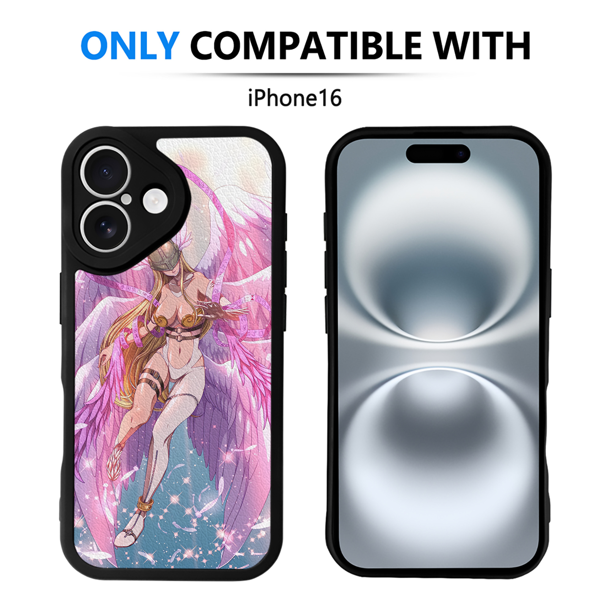 （画像用） Digimon デジタルモンスター/デジモン 【iPhone 16シリーズ対応】シリコンスマホケース（レザー調） 材質：シリコン